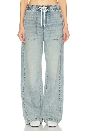 GRLFRND Kai Relaxed Jogger in Denim-Light
