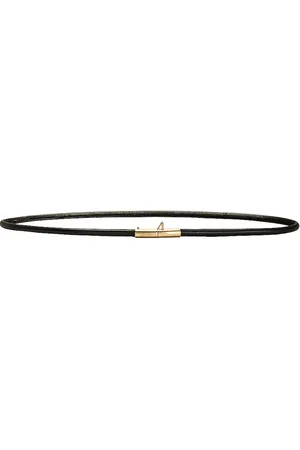Saint Laurent Fine Cintura Belt in Black