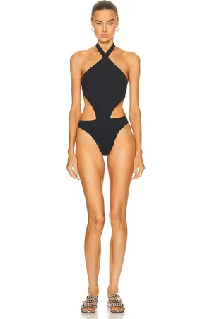 Alaïa Trikini One Piece Swimsuit in Black