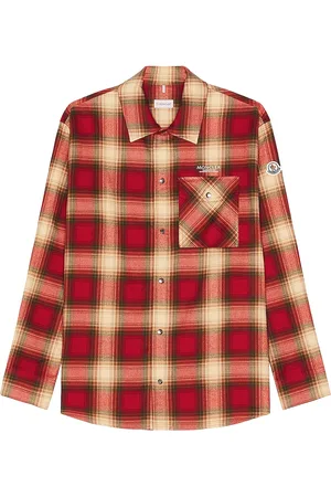 Moncler Long Sleeve Shirt in Red