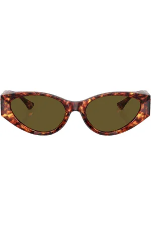 VERSACE Oval Sunglasses in Brown