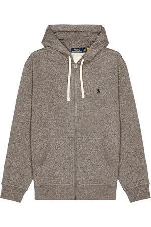 Ralph Lauren Fleece Full-Zip Hoodie in Grey