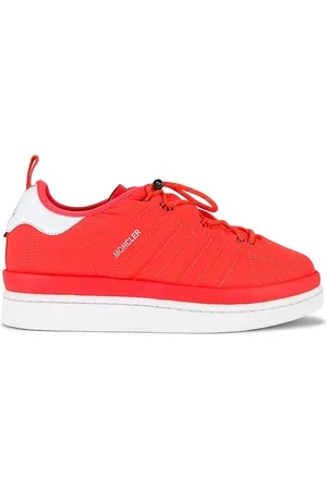 Moncler X Adidas Campus Low Top Sneakers in Red