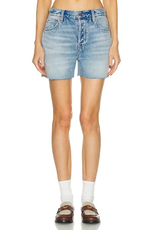 GRLFRND Raine Boyfriend Short in Blue