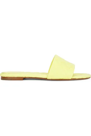 Bottega Veneta Amy Flat Sandal in Lemon