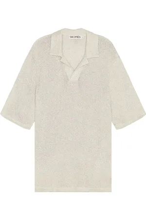 SIEDRES Colin Short Sleeve Polo in Grey