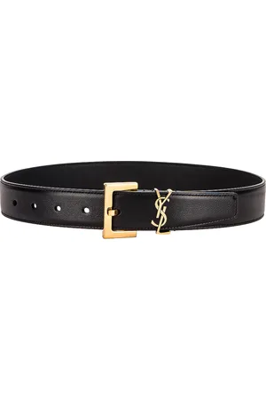 Saint Laurent Monogramme Belt in Black
