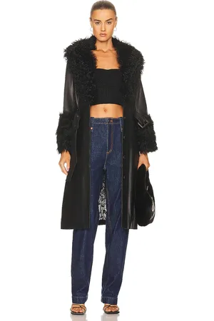 Saks Potts Foxy Shearling Coat in
