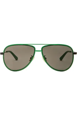Bottega Veneta Light Ribbon Pilot Sunglasses in