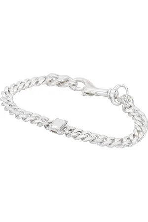 Martine Ali 925 Stone Thin Link Bracelet in Metallic