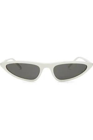 Saint Laurent Skinny Sunglasses in White