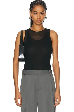 St Agni Semi Sheer Double Layer Tank Top in
