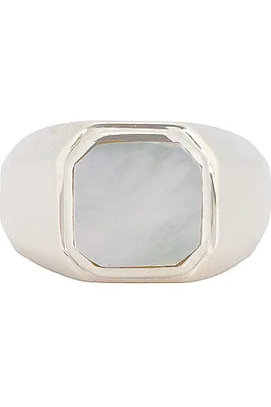 Maple Duppy Signet Ring in Metallic Silver