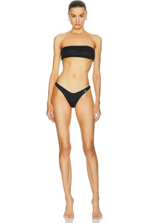 The Attico Wet Effect Bikini Set in