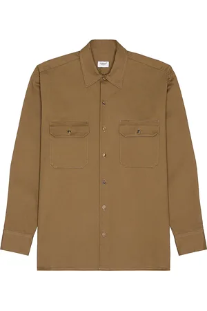 Ghiaia Cashmere Cotton Working Shirt in Tan
