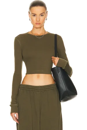 WARDROBE.NYC HB Long Sleeve Top in Olive