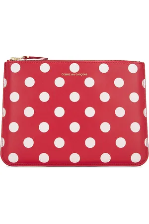 Comme des Garçons Dots Printed Leather Pouch in