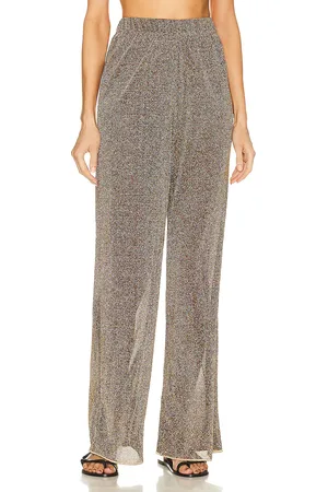 Oseree Lumiere Pant in Metallic Gold