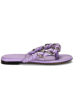 Bottega Veneta Dot Flat Sandals in Lavender