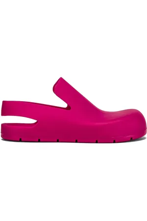 Bottega Veneta Puddle Sling Back Flat Sandals in Fuchsia