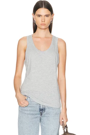 ÉTERNE Loose Tank Top in Grey