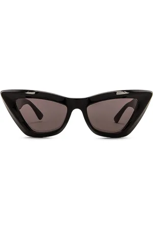 Bottega Veneta Classic Ribbon Cat Eye Sunglasses in Black