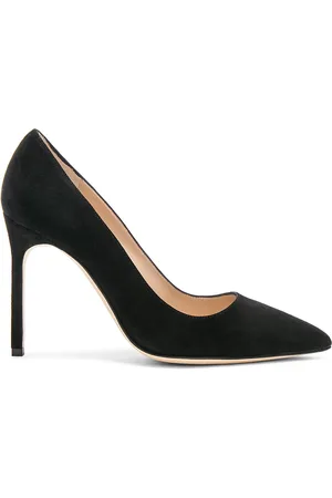 Manolo Blahnik BB 105 Suede Pumps in Black