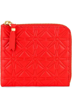 Comme des Garçons Embossed Zip Wallet in