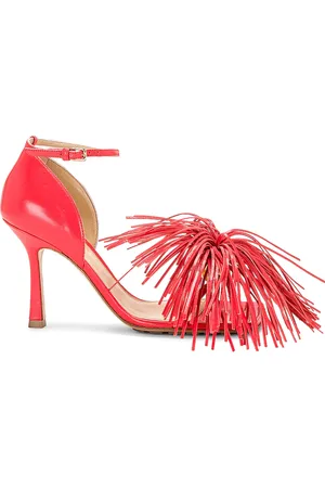 Bottega Veneta Stretch Ankle Strap Sandals in Orange