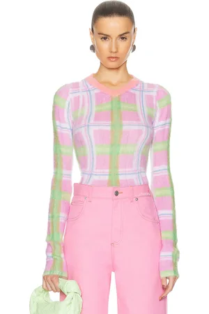 Marni V Neck Sweater in Pink