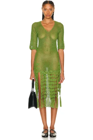 BODE Flint Dress in Green