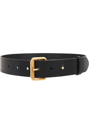 Saint Laurent Motorcycle Belt in Black