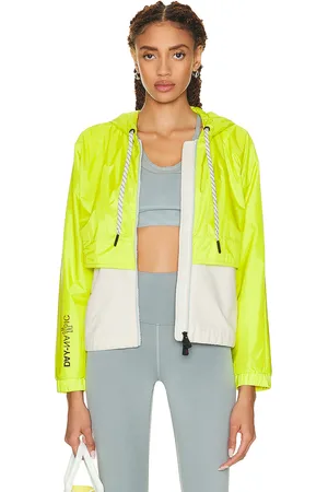 Moncler Day-namic Hooded Zip Up Jacket in Yellow