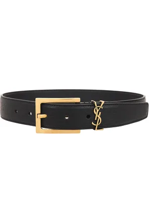 Saint Laurent Monogramme Belt in Black