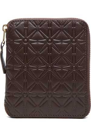 Comme des Garçons Star Embossed Zip Fold Wallet in