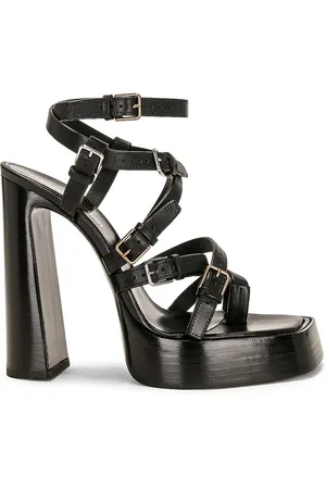 Saint Laurent Strappy Sandal in Black