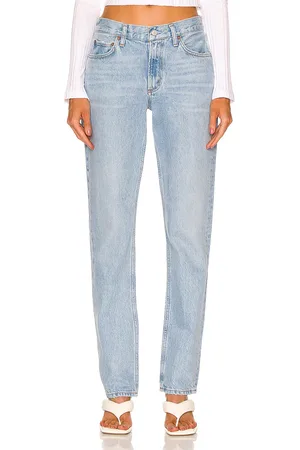 AGOLDE Lyle Low Rise Slim in Denim-Light
