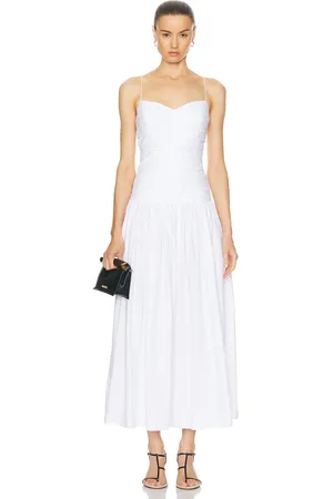 MATTEAU Gathered Drop Waist Dress in