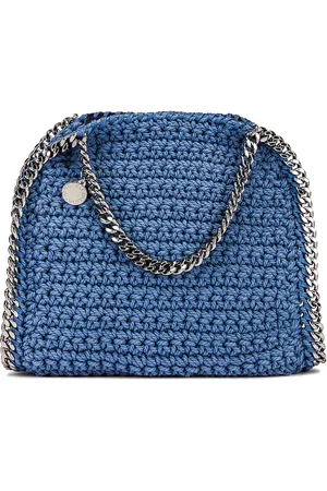Stella McCartney Mini Crochet Falabella Bag in Blue