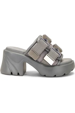 Bottega Veneta Flash Mule Sandal in Grey