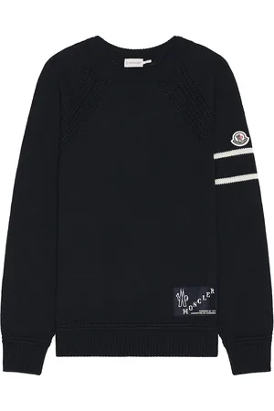 Moncler Wool Blend Crewneck in Blue