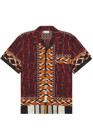 PIERRE-LOUIS MASCIA Camicia Uomo Manica in Burgundy