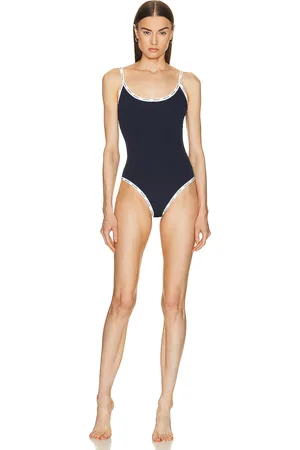 Moncler Scoop Neck One Piece Swimsuit in