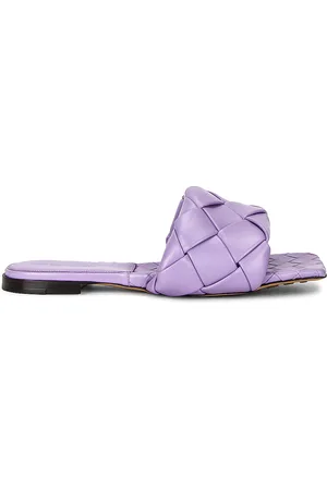 Bottega Veneta BV Lido Sandals in Purple