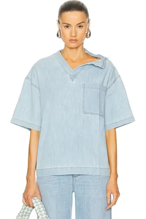 Bottega Veneta Wide Shirt in Denim-Light