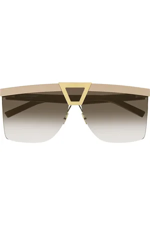 Saint Laurent SL 537 Palace Sunglasses in Ivory