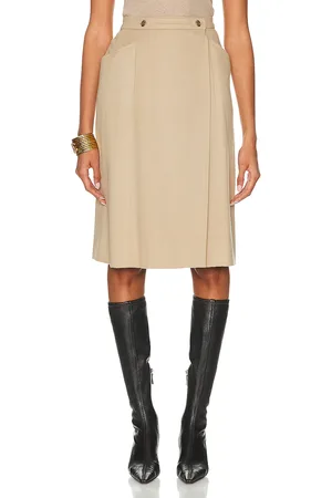 CHANEL Wrap Wool Skirt in