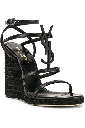 Saint Laurent Cassandra Espadrille Wedge in
