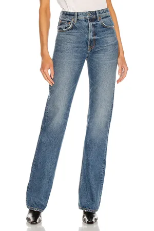 GRLFRND Melanie High Rise Boot Cut in Blue