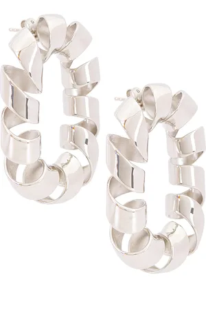 Paco rabanne XL Link Twist Earrings in Metallic